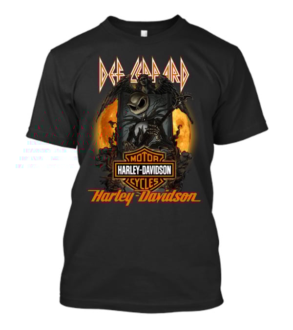 Def Leppard Harley Davidson Motor Cycles T-Shirt