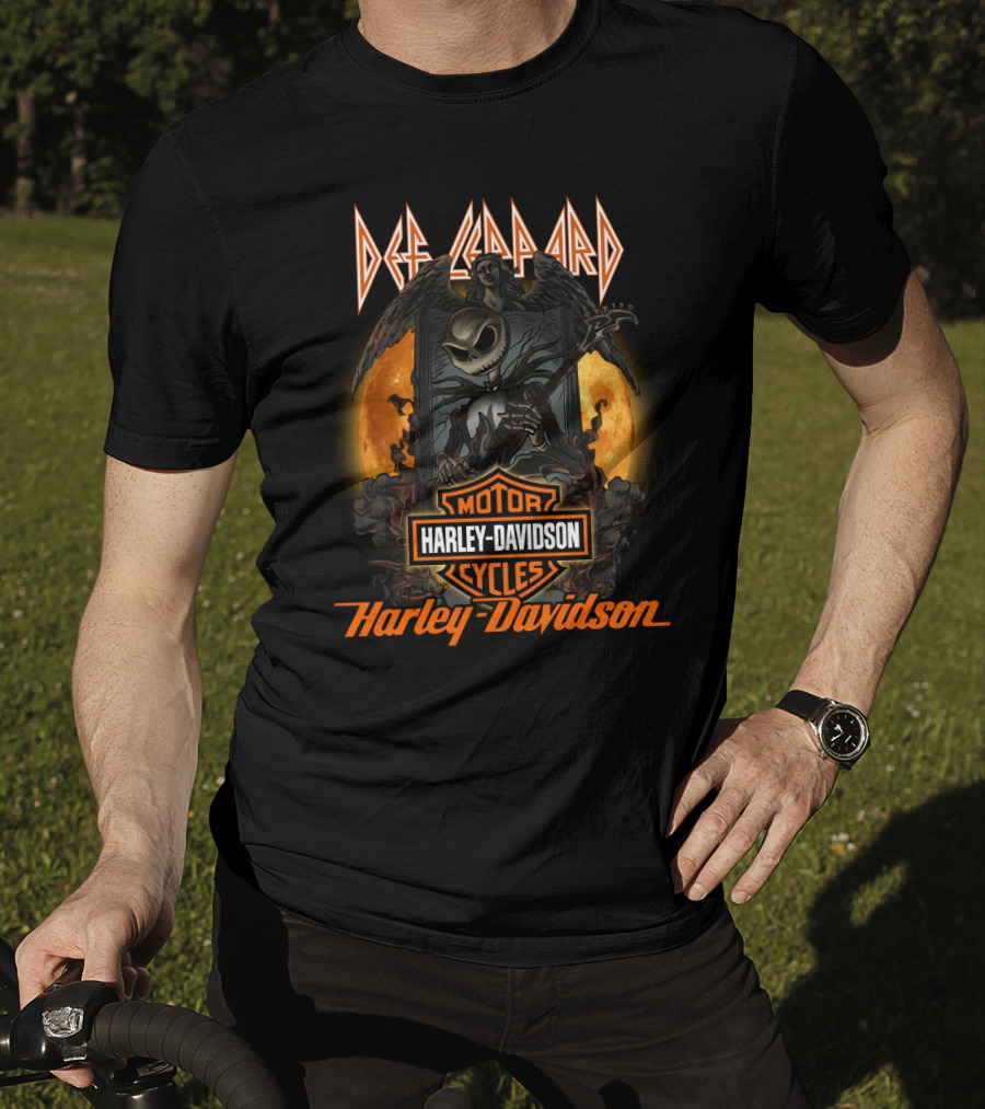 Def Leppard Harley Davidson Motor Cycles T-Shirt