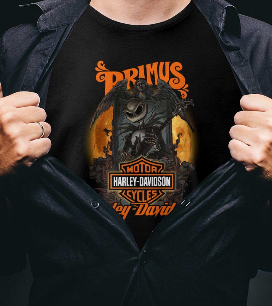 Primus Harley Davidson Motor Cycles 1212 Halo T-Shirt