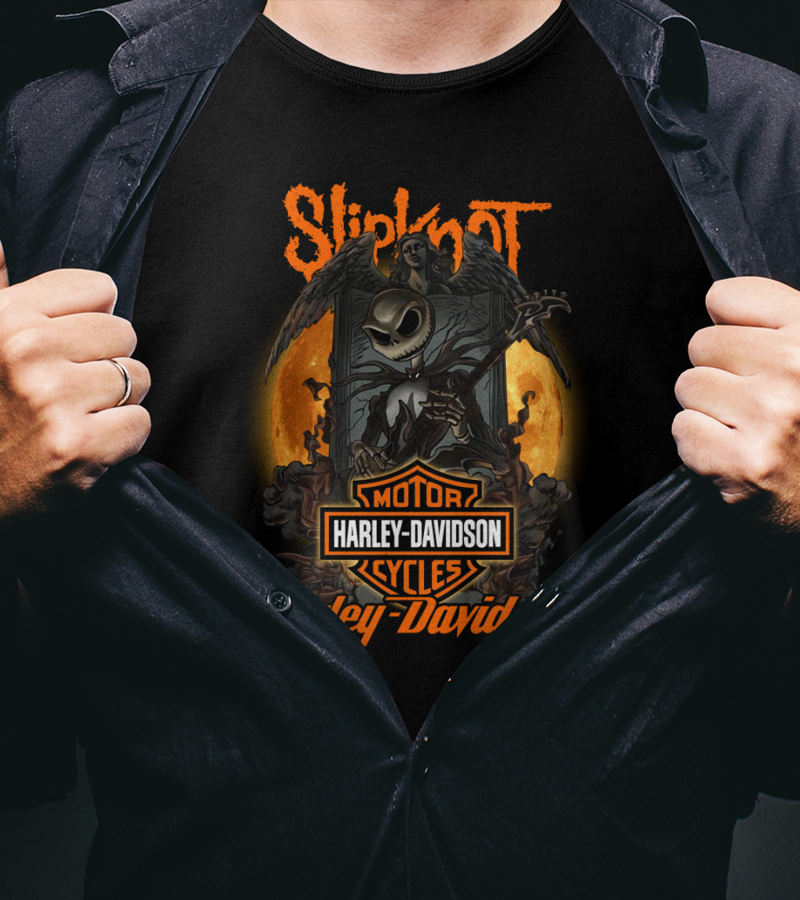 Slipknot Harley Davidson Motor Cycles Halo 1212 T-Shirt