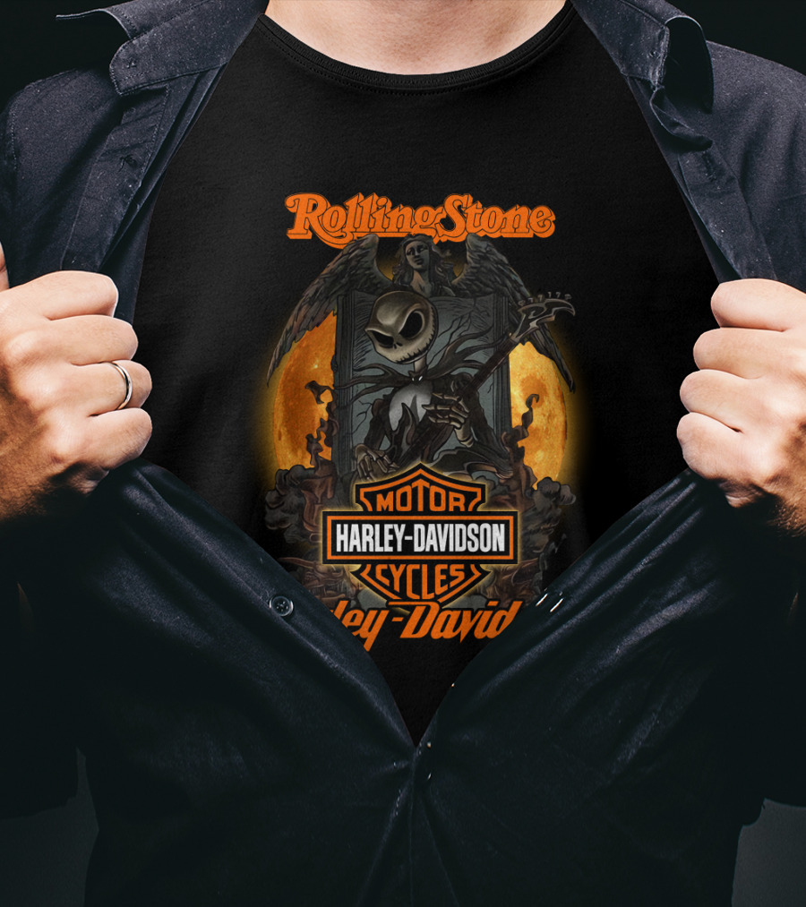 Rolling Stone Harley Davidson Motor Cycles Halo 1212 T-Shirt