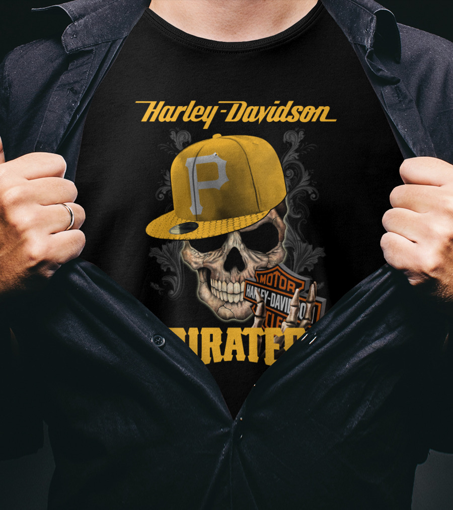 Harley Davidson Skull Cap Harley Davidson Motor Pirates T-Shirt