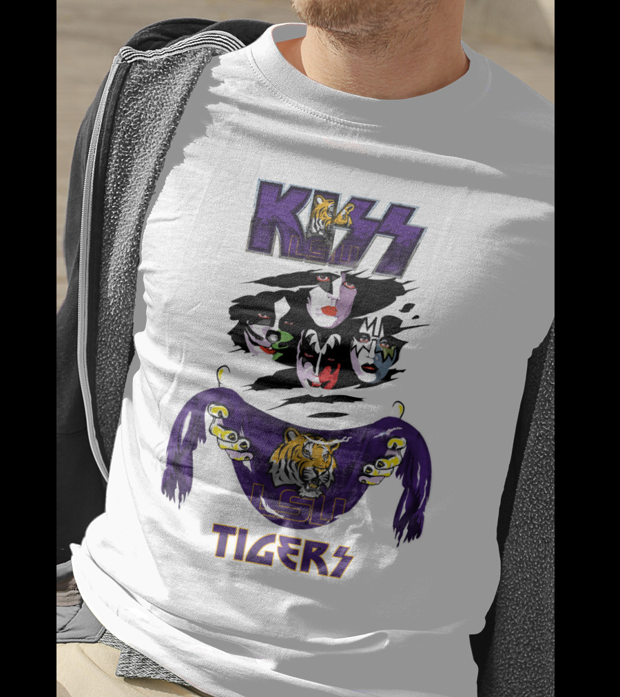 KISS LSU Tigers Ncaa Collaboration T-Shirt