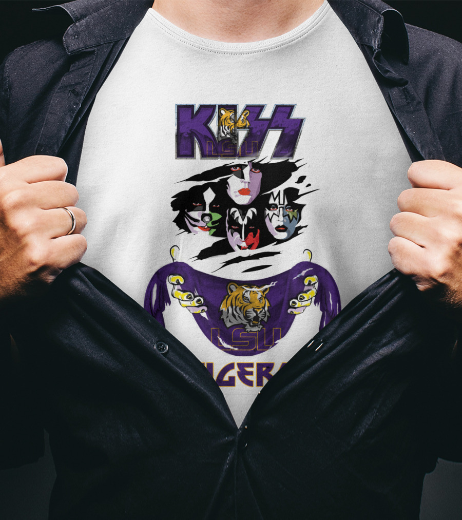 KISS LSU Tigers Ncaa Collaboration T-Shirt
