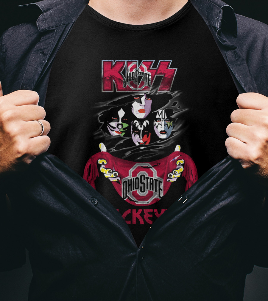 KISS Ohio State Buckeyes NCAA Band Collaboration T-Shirt