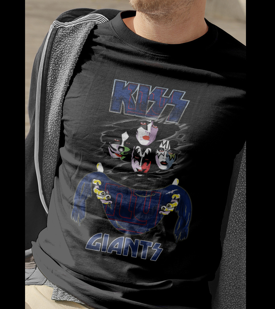 KISS New York Giants NFL Collaboration T-Shirt