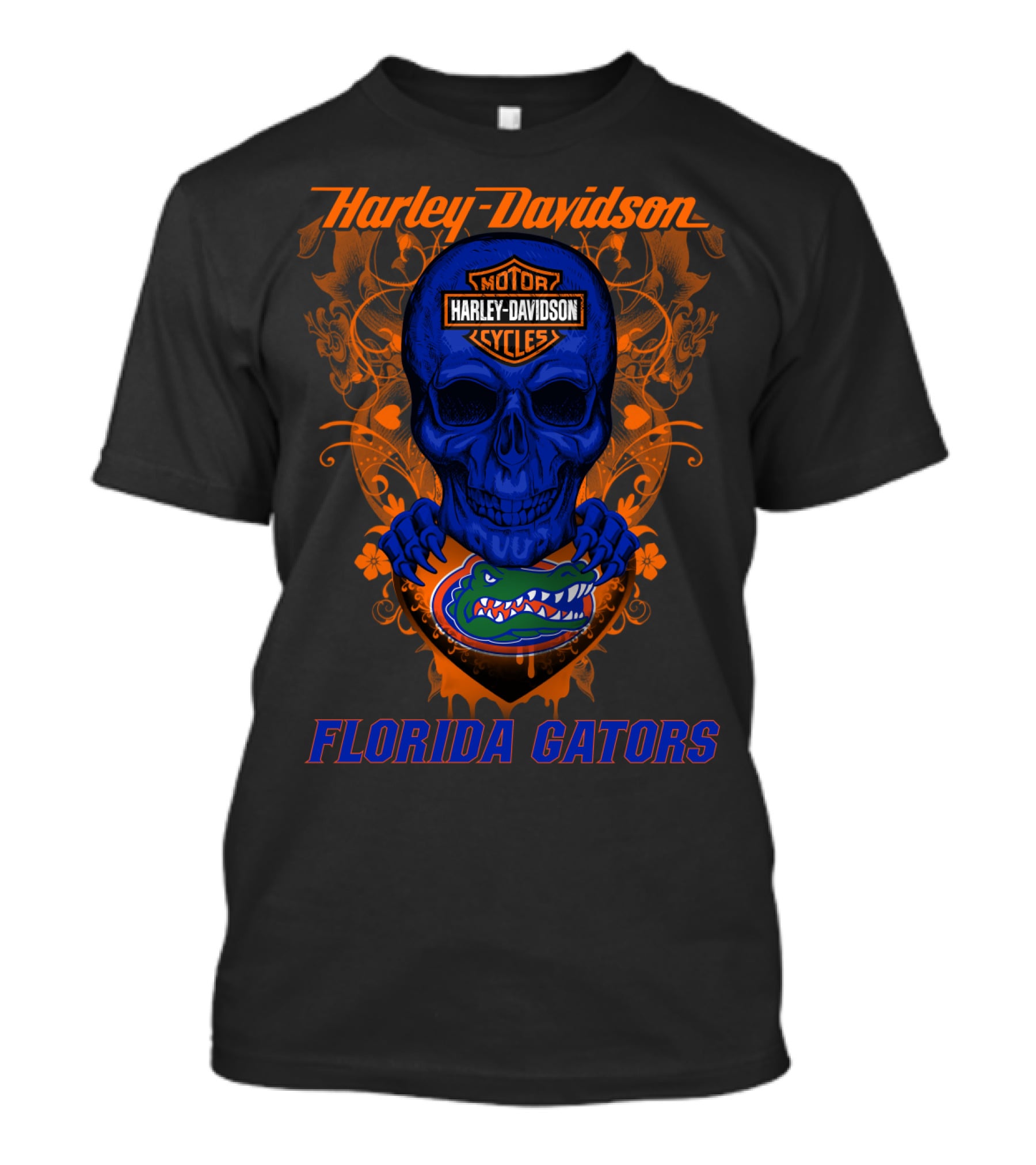 Harley Davidson Florida Gators Skull T-Shirt