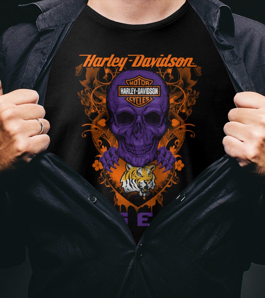 Harley Davidson Motor Ls Tigers T-Shirt