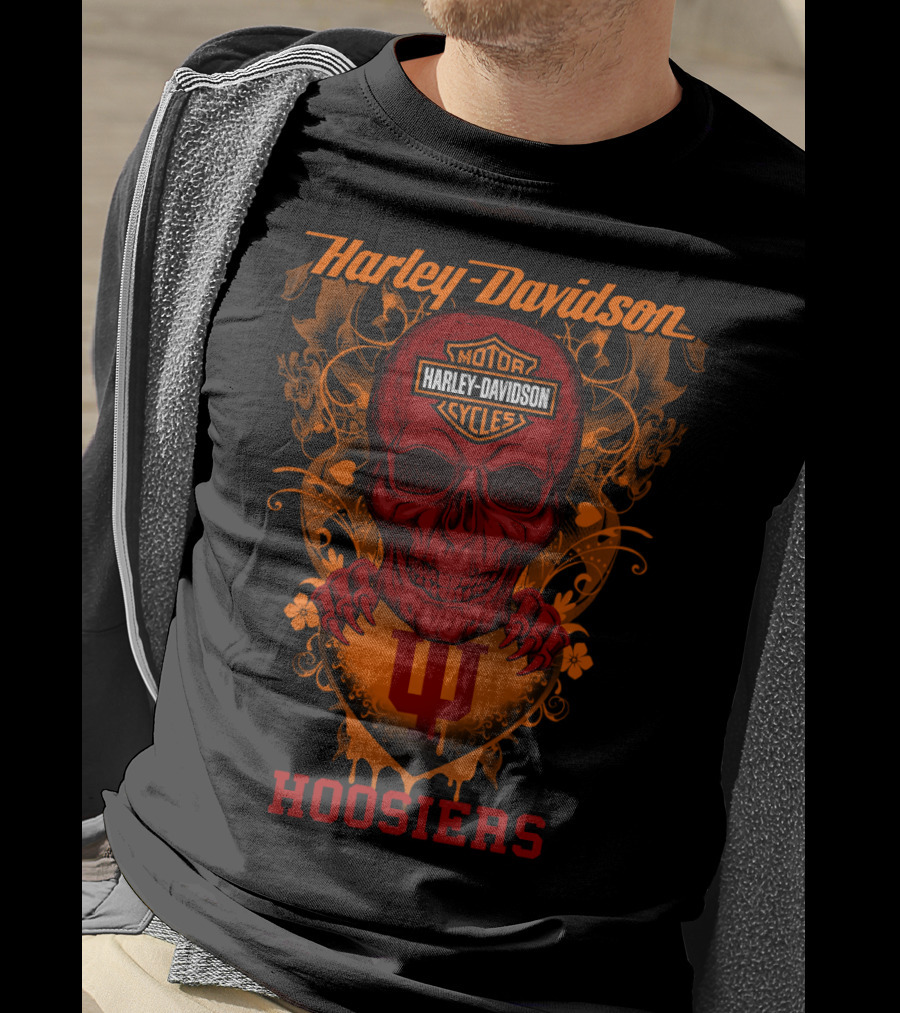 Harley Davidson Motor Cycles Hoosiers Indiana T-Shirt