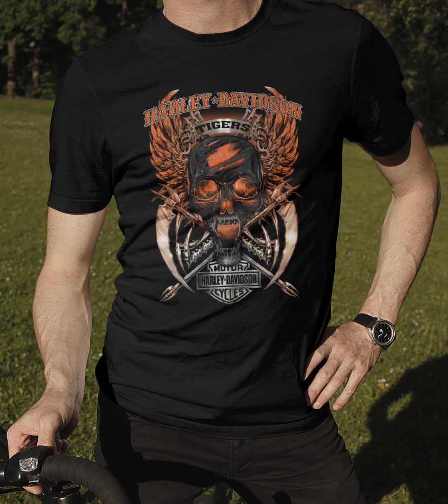 Harley Davidson Motor Cycles Tigers Vna Clemson Tigers T-Shirt