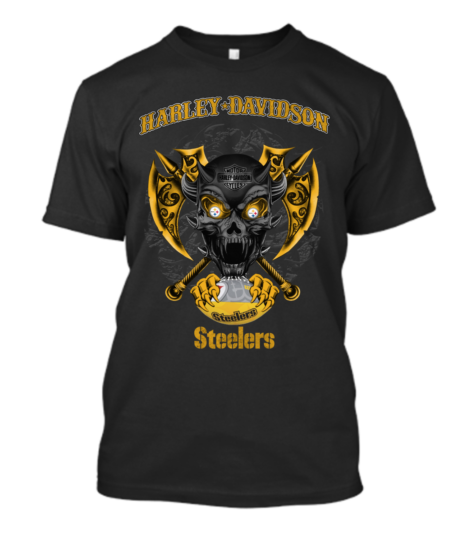 Harley Davidson Motor Cycles Pittsburgh Steelers T-Shirt