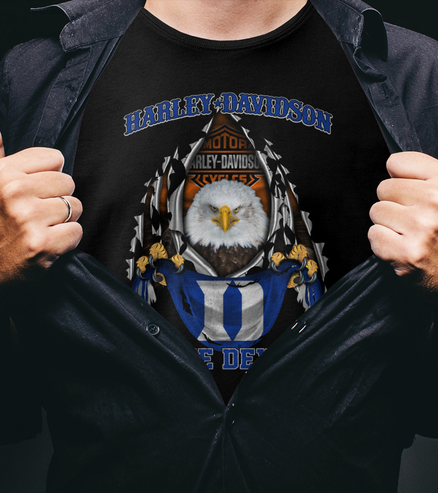 Harley Davidson Eagle Duke Blue Devils T-Shirt