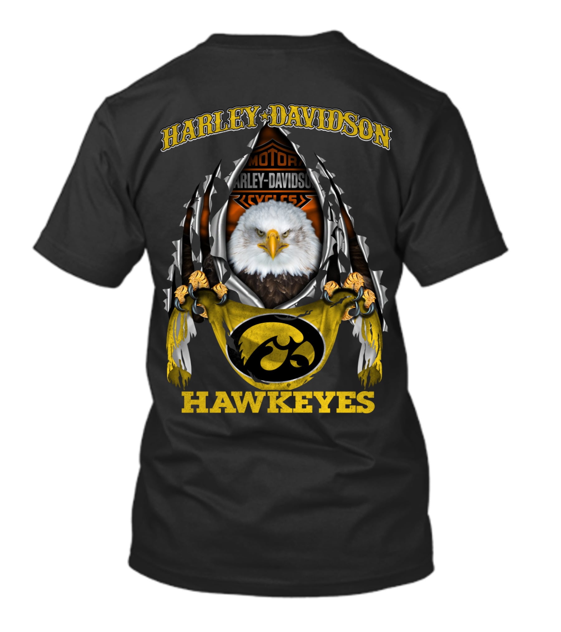 Harley Davidson Motor Cycles Hawkeyes T-Shirt
