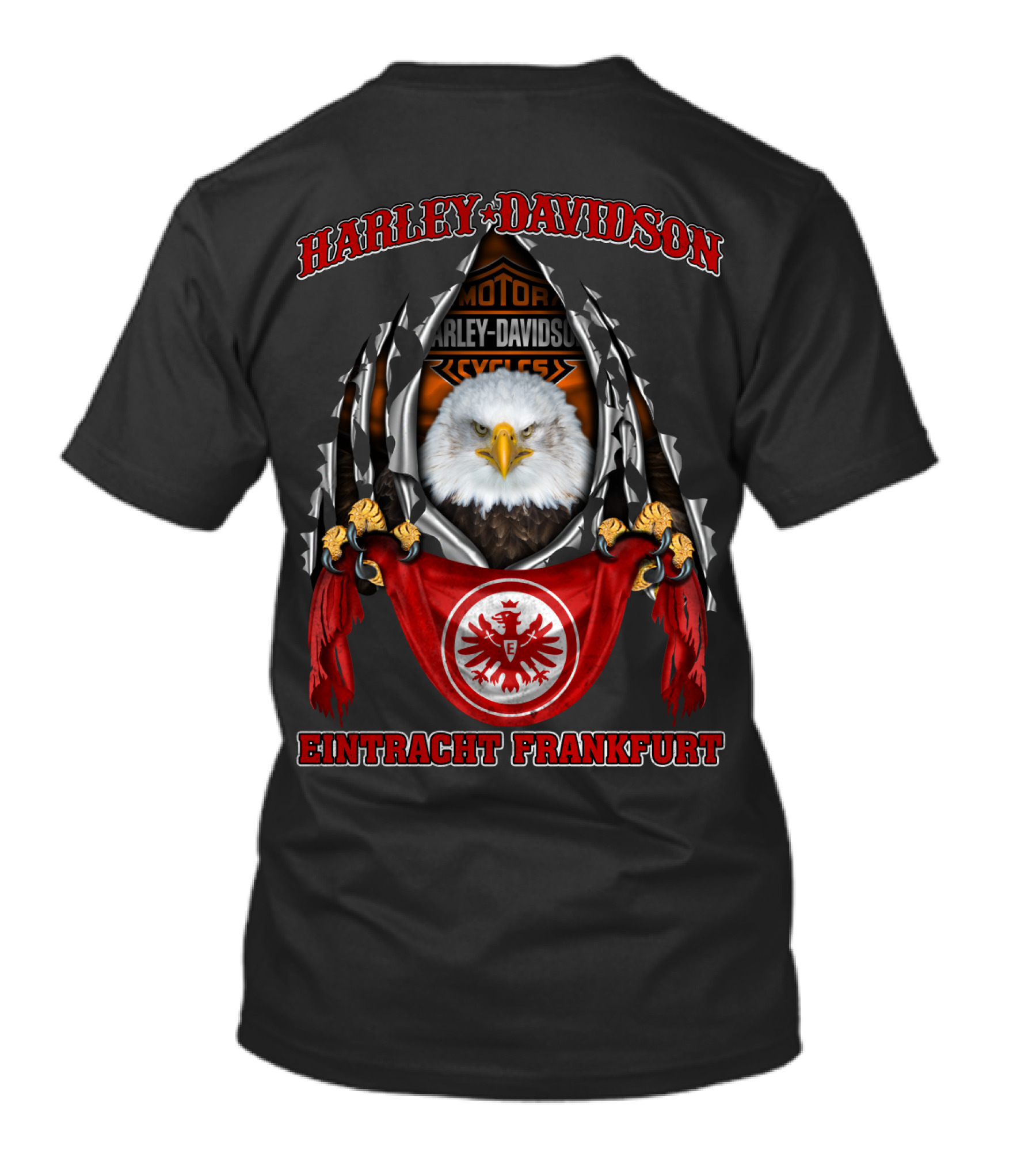 Harley Davidson Motorcycles Eintracht Frankfurt Eagle T-Shirt