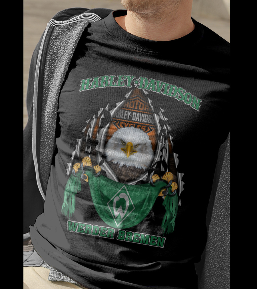 Harley Davidson Eagle Motor Cycles Werder Bremen T-Shirt