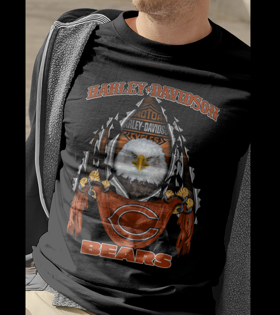 Harley Davidson Motor Cycles Bears T-Shirt