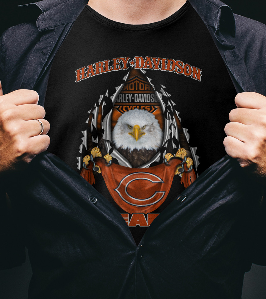 Harley Davidson Motor Cycles Bears T-Shirt