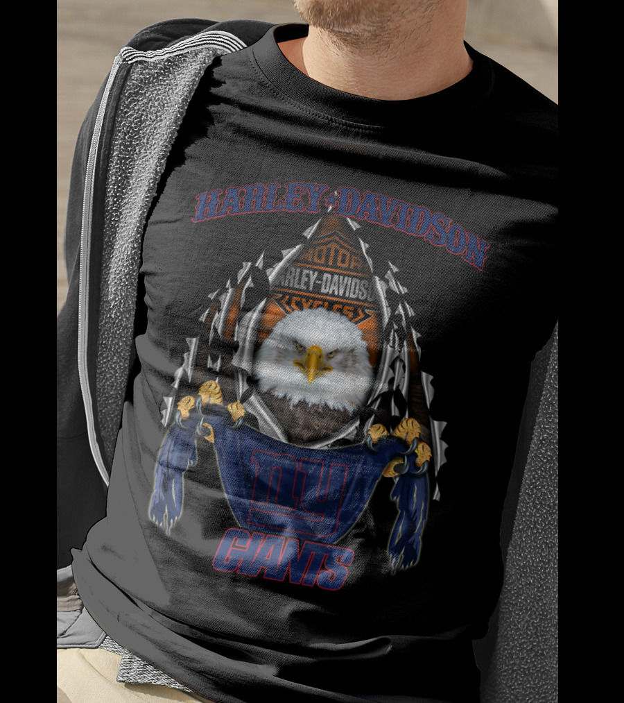 Harley Davidson Motorcycles Ny Giants T-Shirt