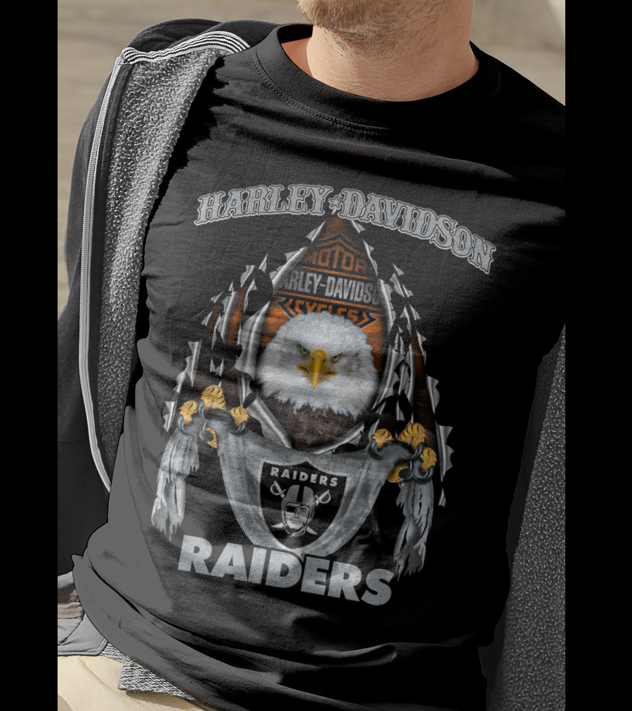 Harley Davidson Raiders Eagle Motor Harley Davidson Cycles T-Shirt