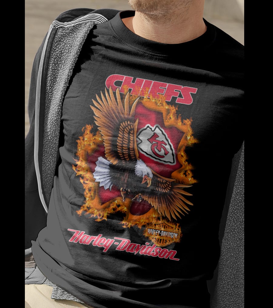 Chiefs Harley Davidson Kansas City Chiefs Eagle T-Shirt