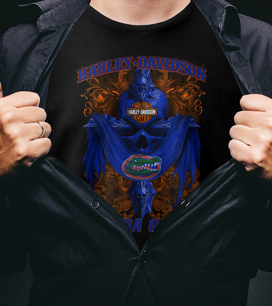 Harley Davidson Motorcycles Florida Gators Ncaa 84 T-Shirt