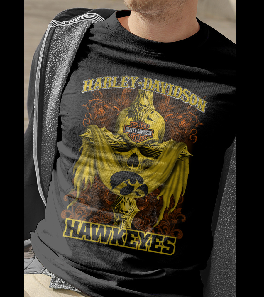 Harley Davidson Motorcycles Hawkeyes T-Shirt