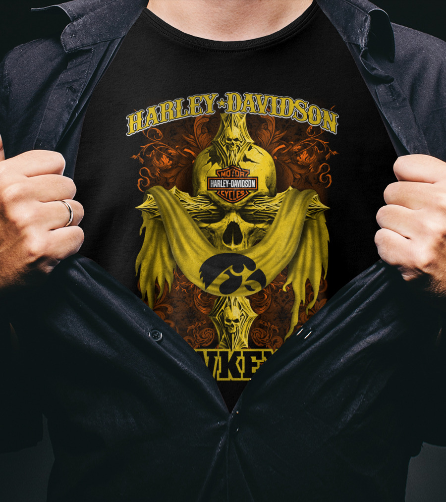 Harley Davidson Motorcycles Hawkeyes T-Shirt