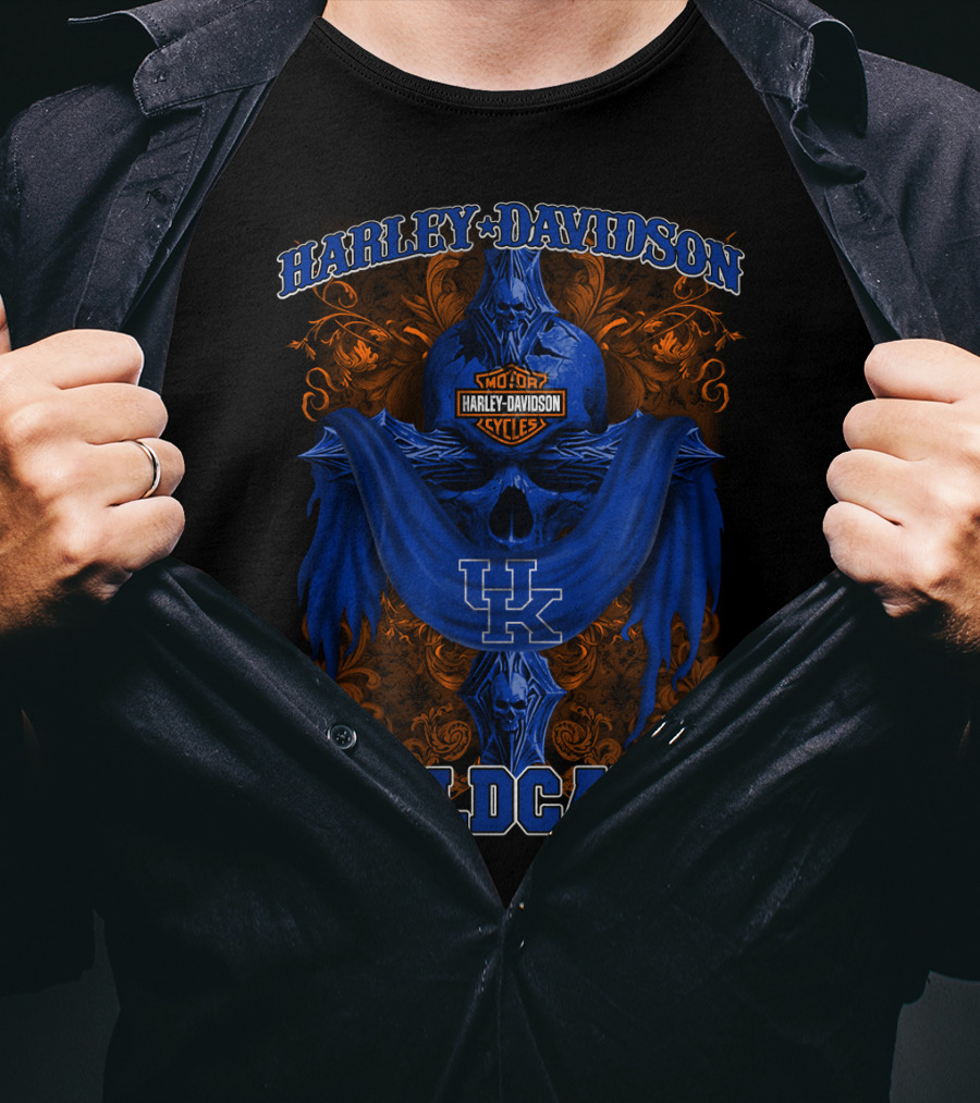 Harley Davidson Kentucky Wildcats Uk Motorcycles T-Shirt
