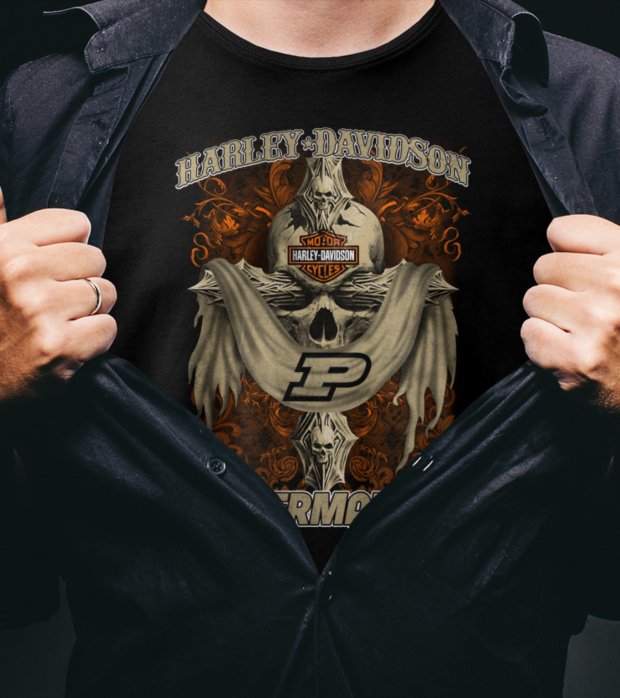 Harley Davidson Motorcycles Boilermakers Purdue T-Shirt