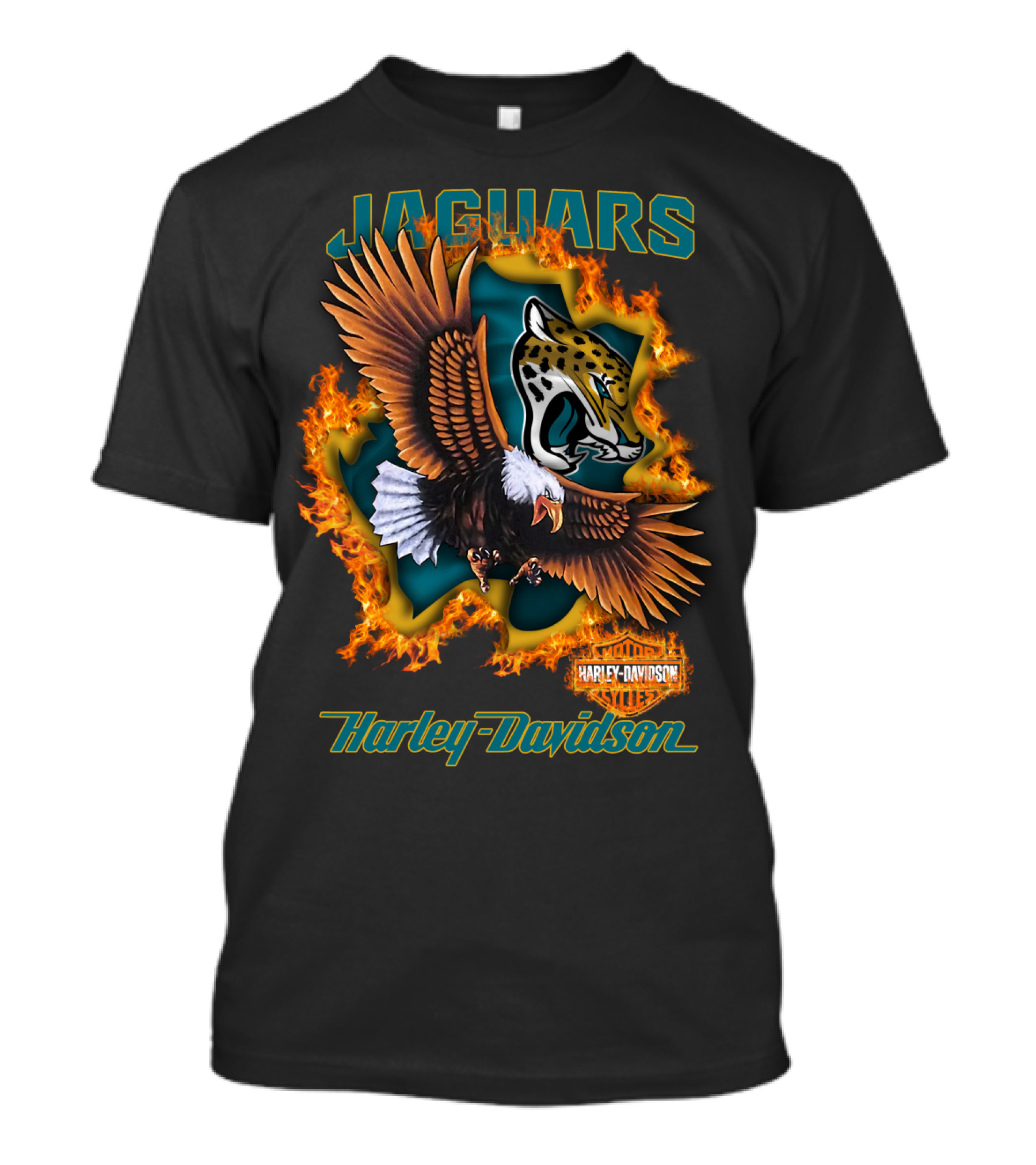 Jaguars 84 Harley Davidson Nfl Jacksonville T-Shirt