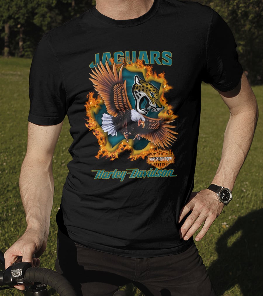 Jaguars 84 Harley Davidson Nfl Jacksonville T-Shirt