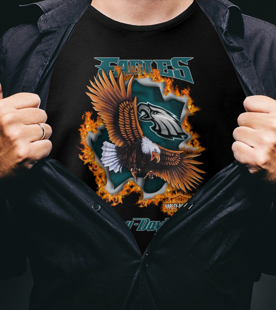 Eagles Harley Davidson Philadelphia Nfl 84 T-Shirt