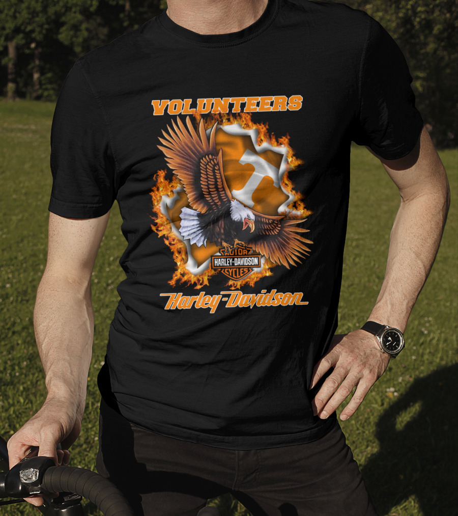 Volunteers Harley Davidson Eagle Tennessee Volunteers T-Shirt
