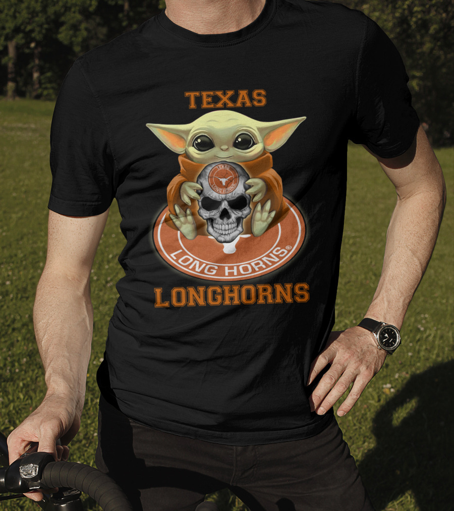 Texas Longhorns Baby Creature With Skull And Orange T-Shirt