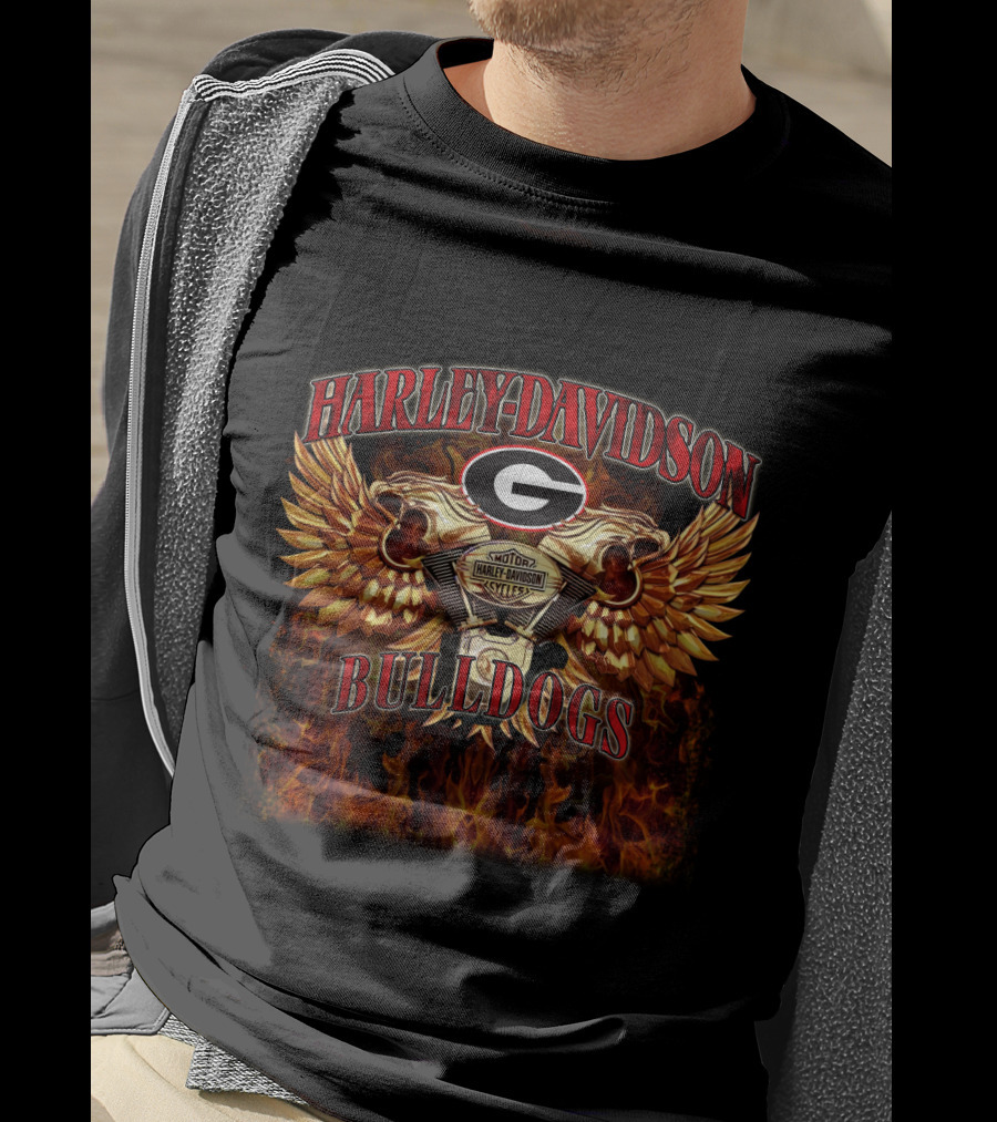 Harley Davidson Georgia Bulldogs T-Shirt