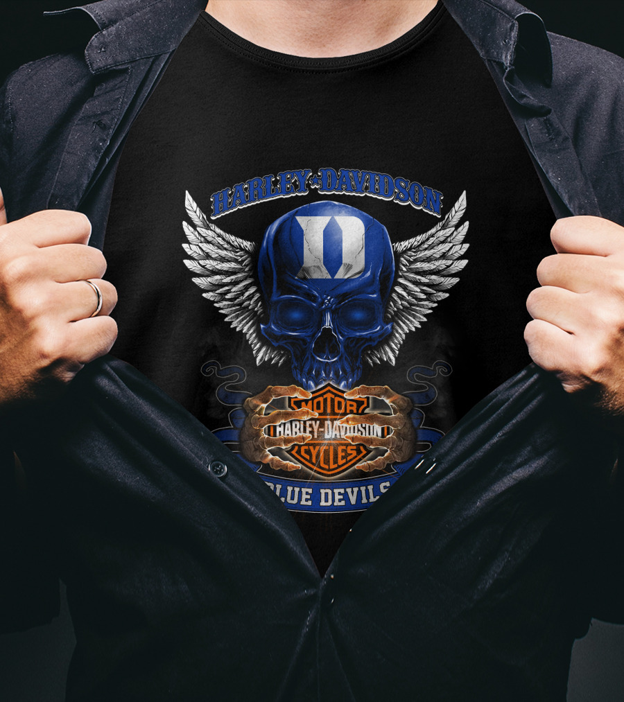 Harley Davidson Blue Devils Motorcycles Duke T-Shirt