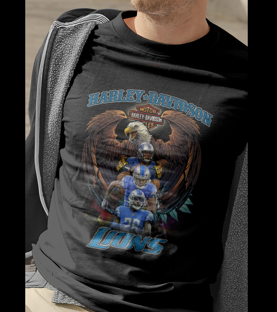 Harley Davidson Motor Lions Hd208 Detroit T-Shirt