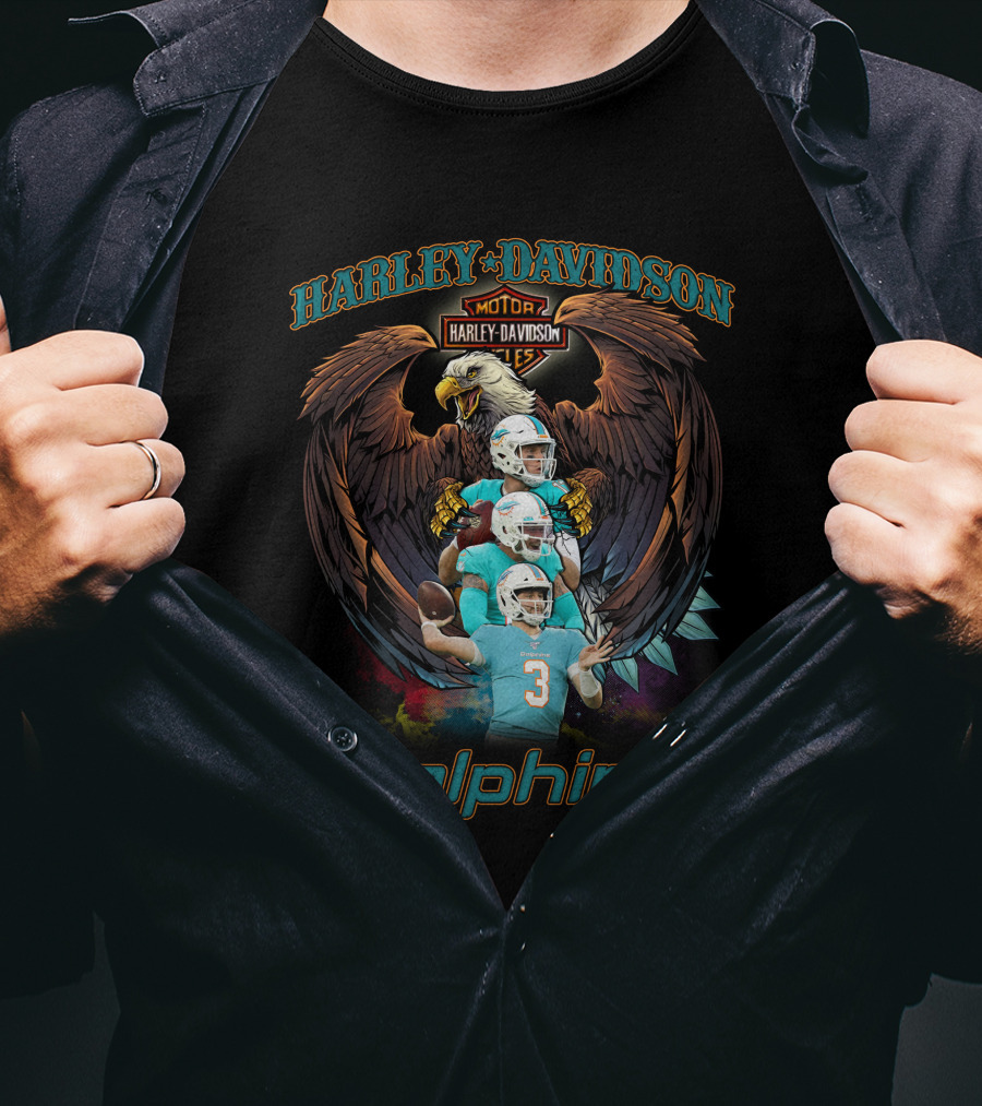 Harley Davidson Motor Dolphins T-Shirt