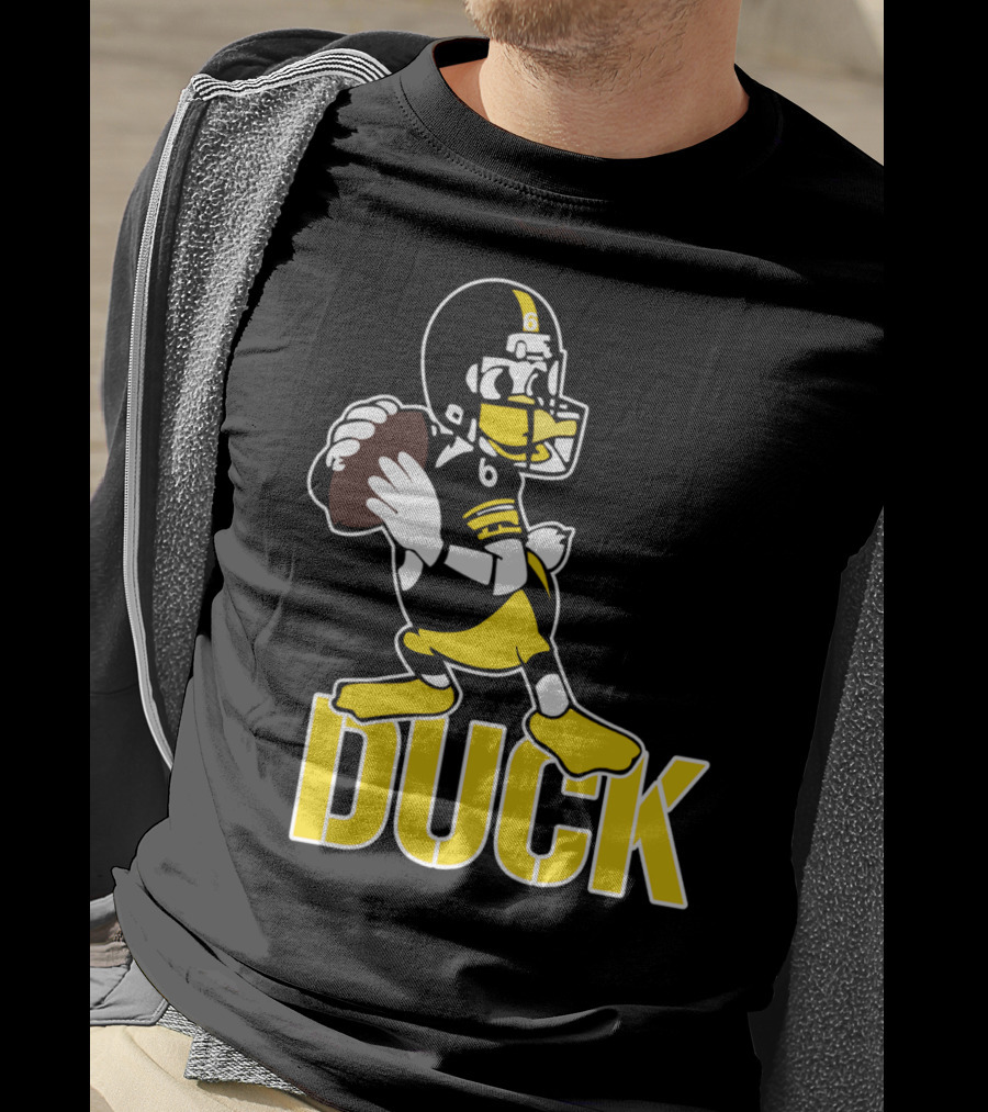 Pittsburgh Football Duck Hodges Quarterback Cartoon T-Shirt