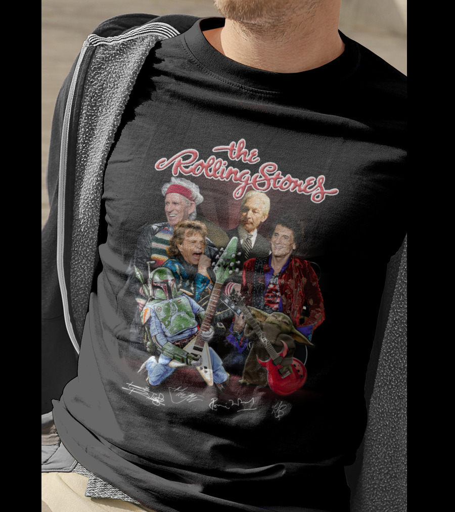 Band The Rolling Stones Star Wars Characters T-Shirt