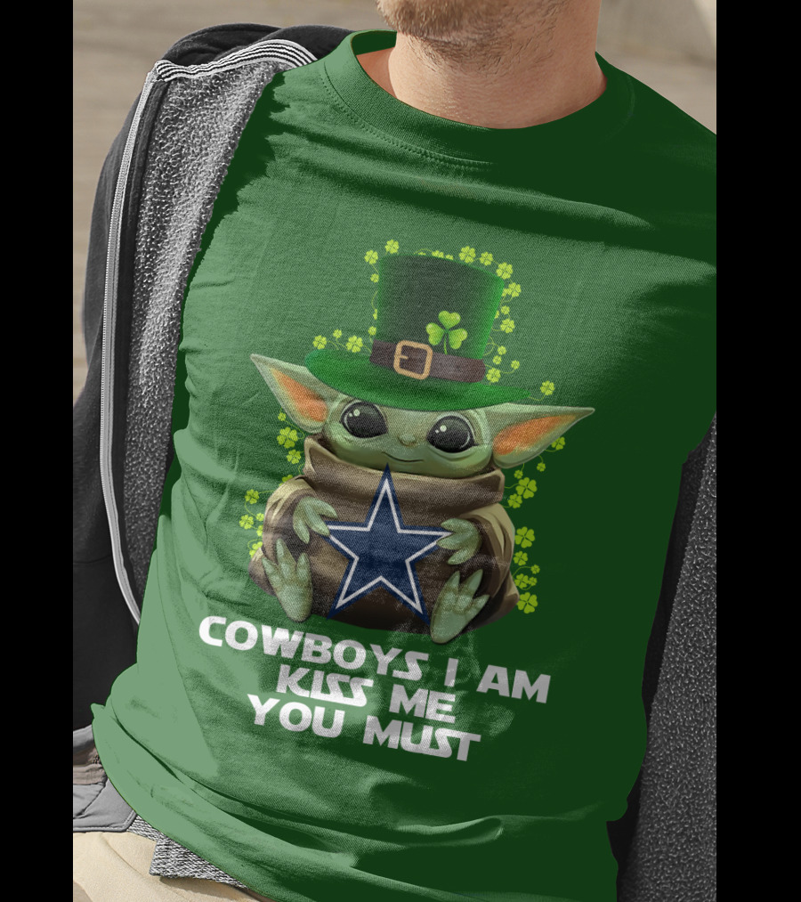 Cowboys I Am Kiss Me You Must Nfl Luck Charm Star Baby T-Shirt