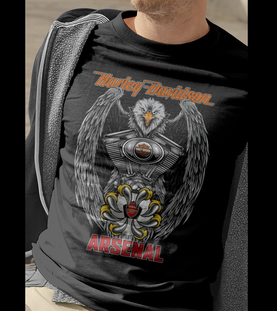 Harley Davidson Eagle Engine Arsenal T-Shirt