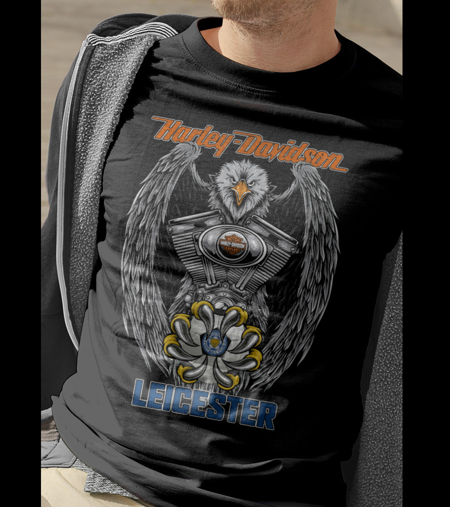 Harley Davidson Eagle Engine Leicester T-Shirt