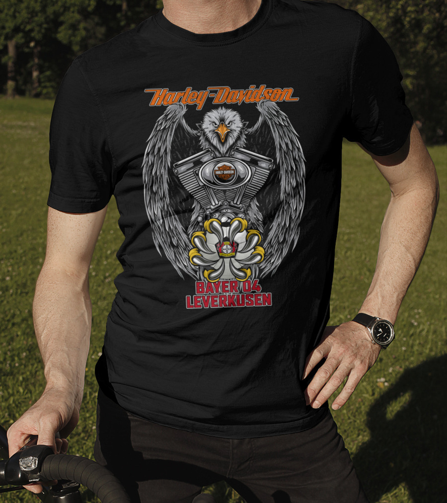 Harley Davidson Eagle Motor Bayer 04 Leverkusen T-Shirt