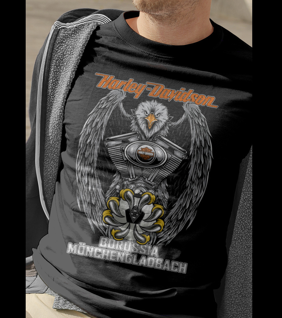 Harley Davidson Eagle Engine Borussia Mönchengladbach T-Shirt
