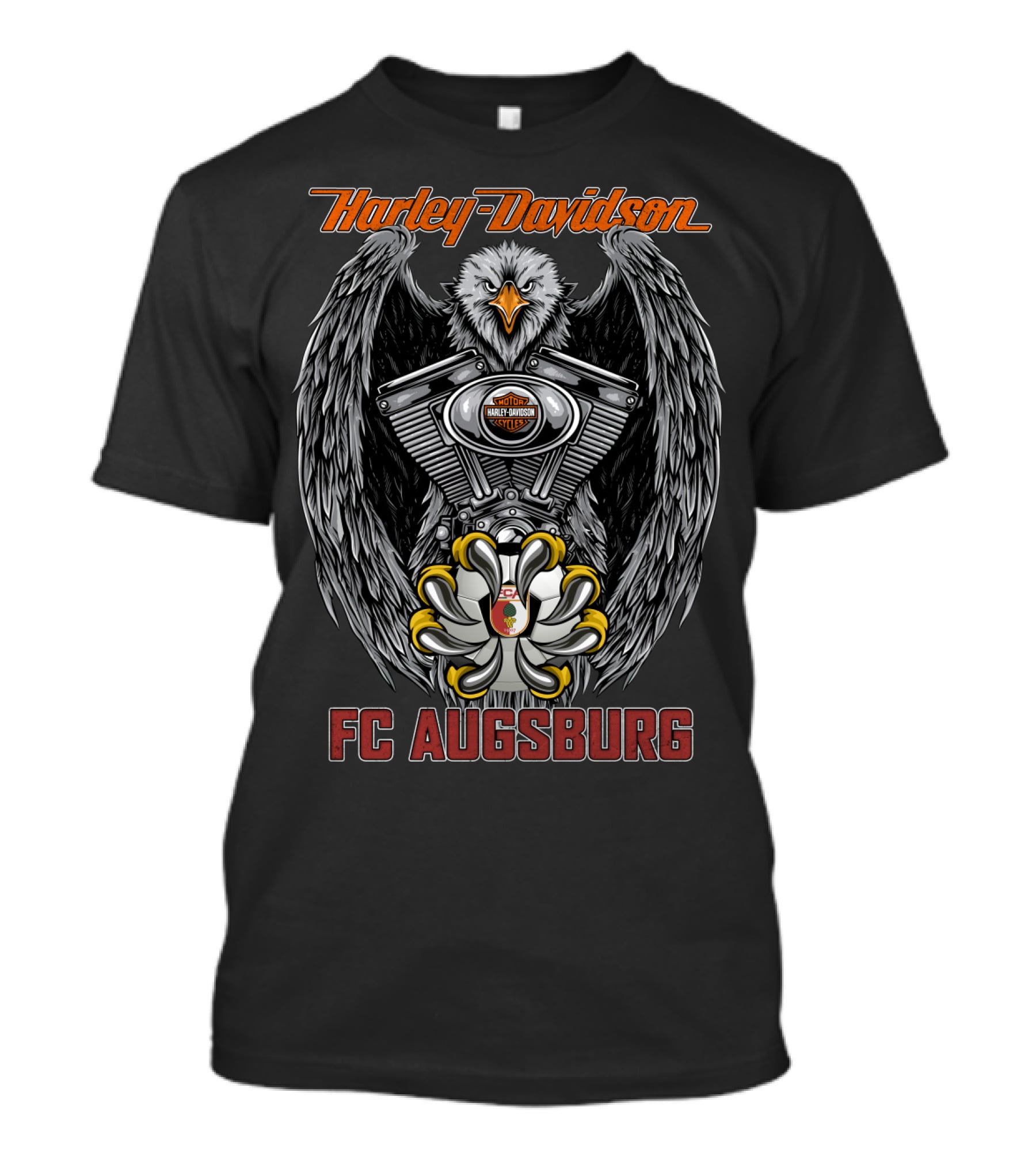 Harley Davidson Eagle Engine Fc Augsburg T-Shirt