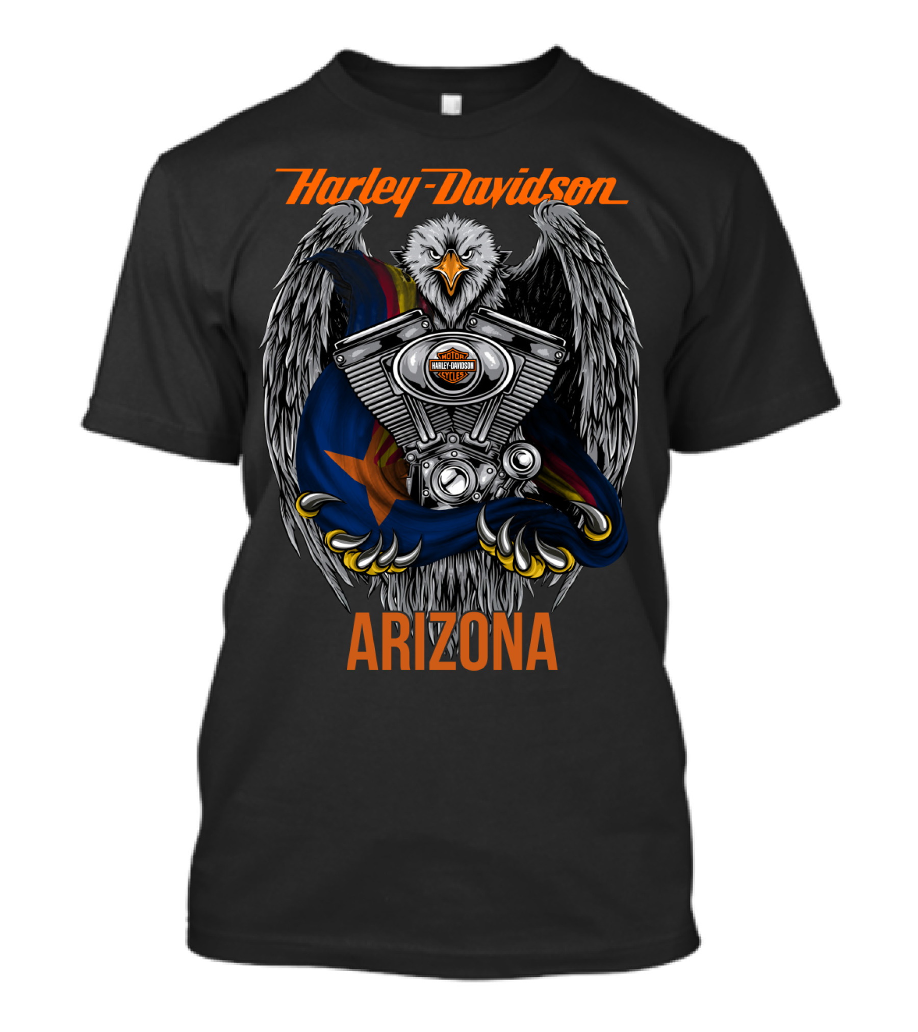 Harley Davidson Eagle Engine Arizona T-Shirt