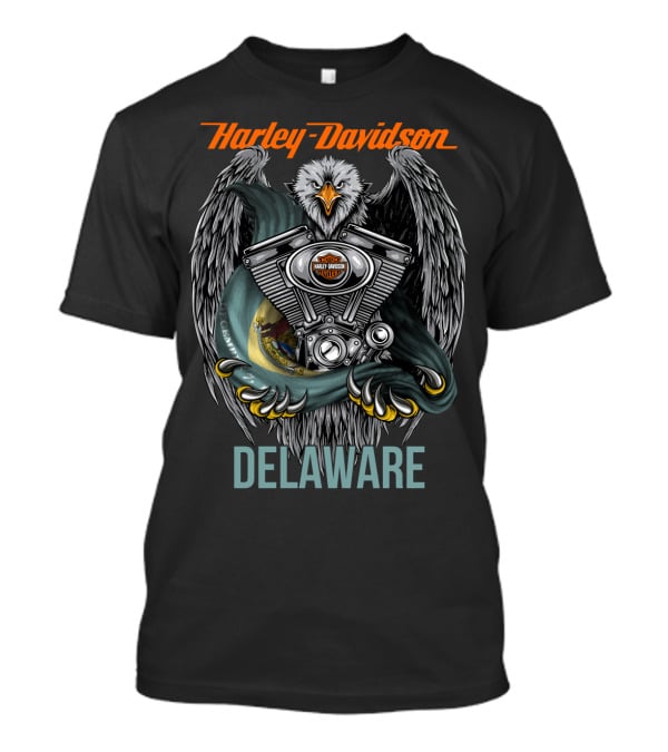 Harley Davidson Delaware Eagle Engine T-Shirt
