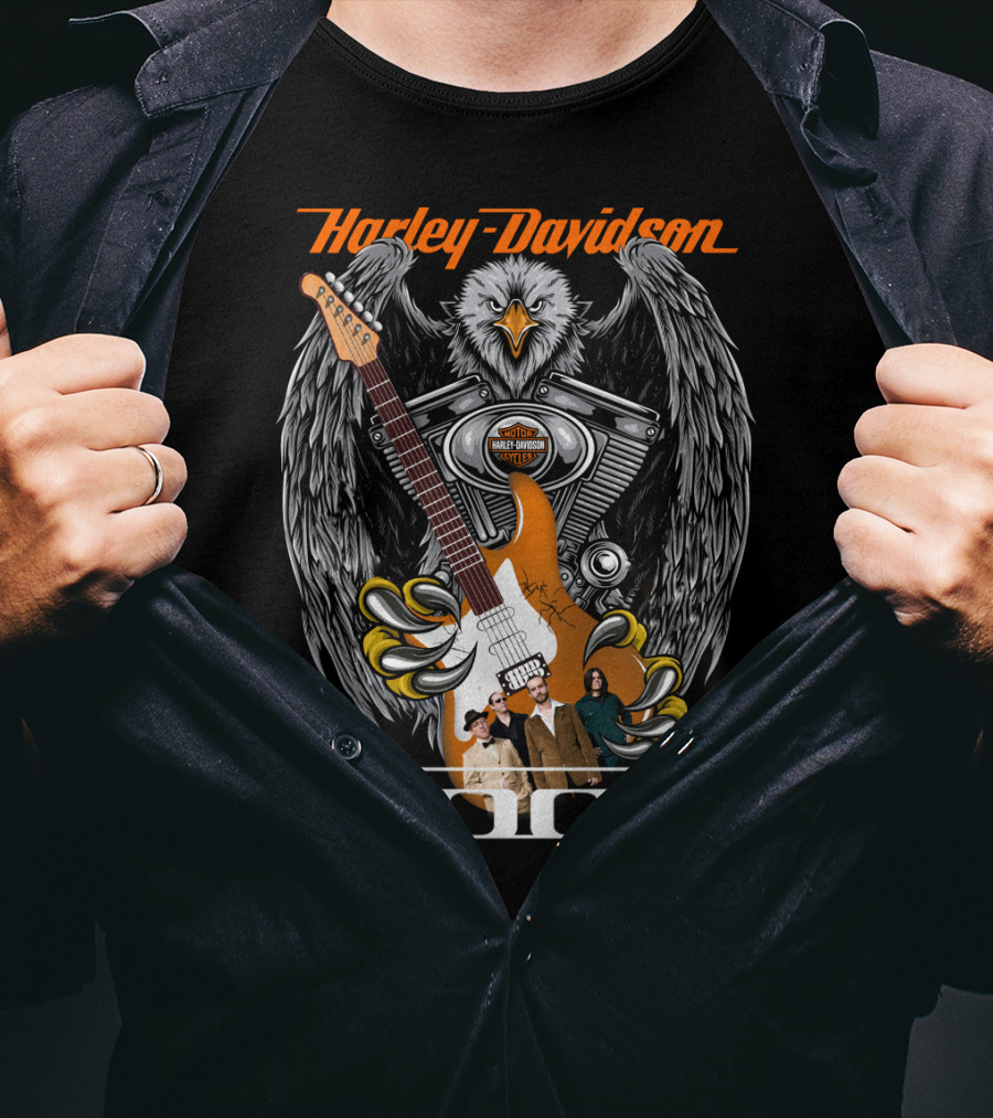 Harley Davidson Eagle Guitar Tool Band 53 T-Shirt