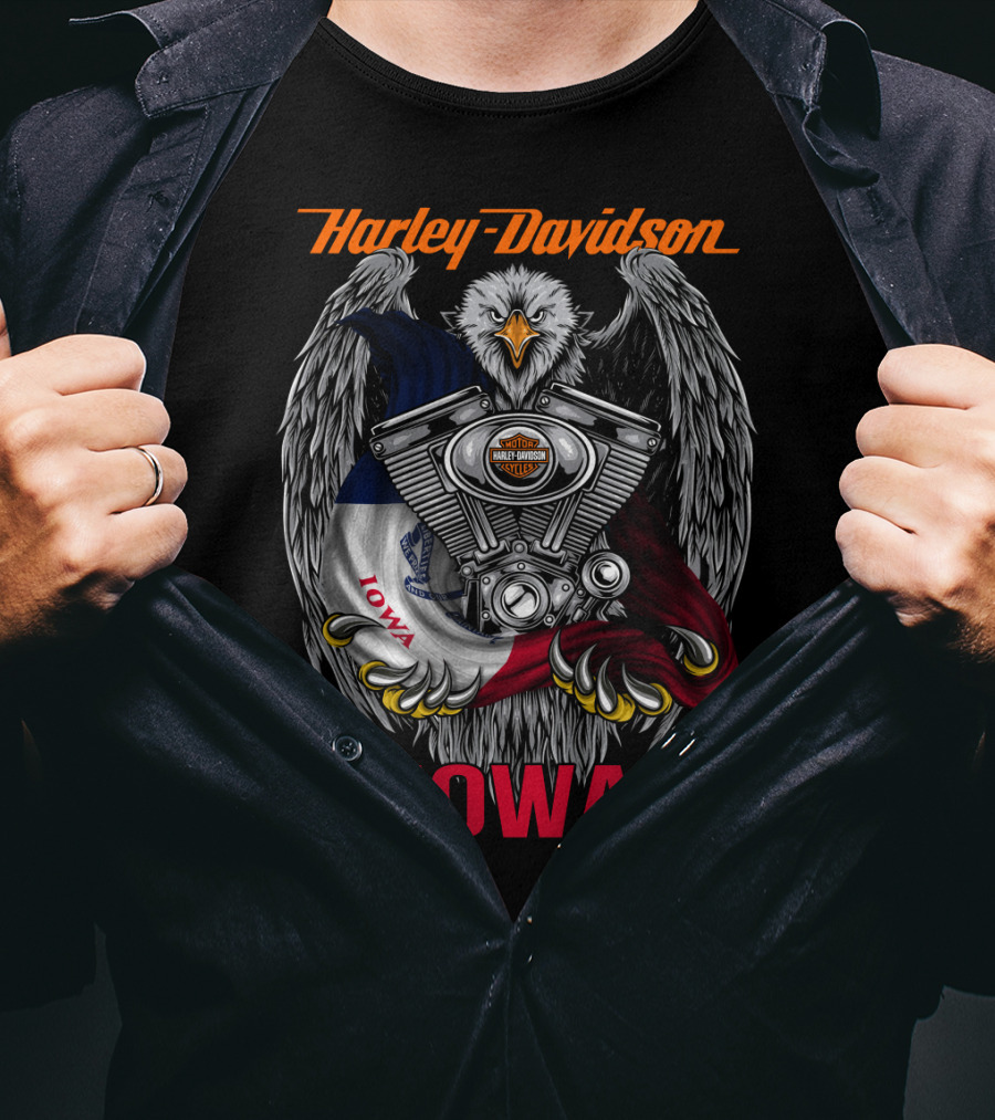 Harley Davidson Iowa Eagle Engine T-Shirt